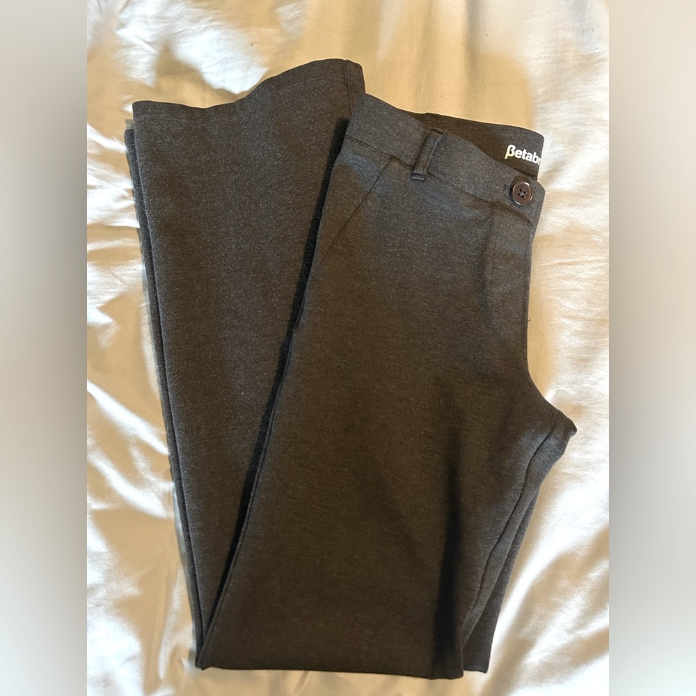 Charcoal Grey Small Yoga Work Pants